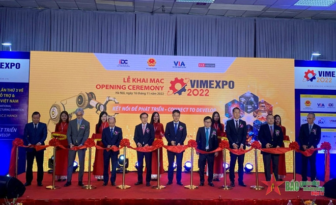 Inauguran Exposición Internacional de industria auxiliar y manufacturera de Vietnam ảnh 1 Inauguran Exposición Internacional de industria auxiliar y manufacturera de Vietnam ảnh 1