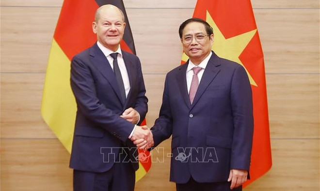 Visita del canciller alemán a Vietnam impulsa cooperación económica bilateral ảnh 1 Visita del canciller alemán a Vietnam impulsa cooperación económica bilateral ảnh 1