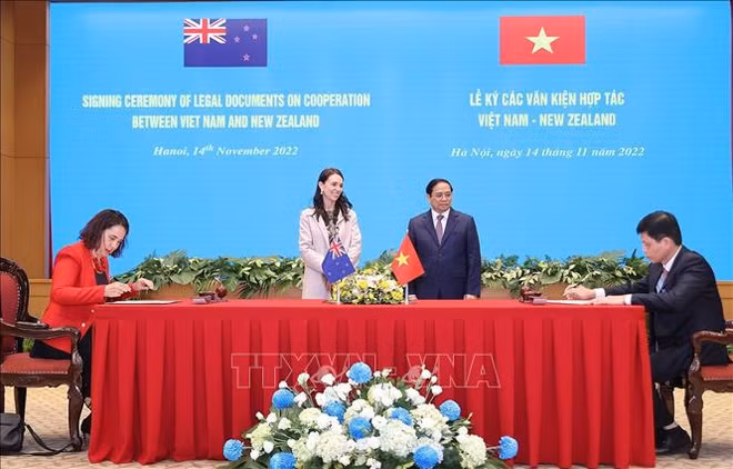 Vietnam y Nueva Zelanda firman diversos documentos de cooperación ảnh 1 Vietnam y Nueva Zelanda firman diversos documentos de cooperación ảnh 1