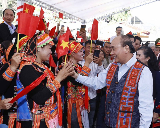 Presidente vietnamita asiste al Festival de Gran Unidad Nacional ảnh 1 Presidente vietnamita asiste al Festival de Gran Unidad Nacional ảnh 1
