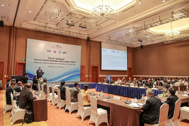 Efectúa Foro de Agencias Espaciales de Región Asia-Pacífico en Hanoi ảnh 1 Efectúa Foro de Agencias Espaciales de Región Asia-Pacífico en Hanoi ảnh 1
