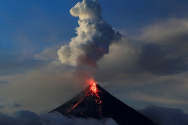 Filipinas enfrenta malas condiciones sanitarias a causa del volcán Mayon ảnh 1 Filipinas enfrenta malas condiciones sanitarias a causa del volcán Mayon ảnh 1