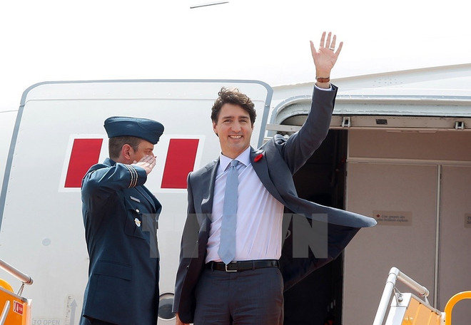 Premier canadiense parte hacia Da Nang para Semana de alto nivel del APEC ảnh 1 Premier canadiense parte hacia Da Nang para Semana de alto nivel del APEC ảnh 1