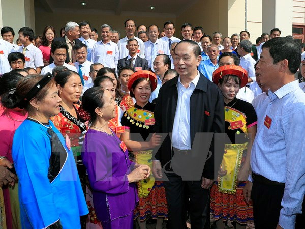 Presidente de Vietnam destaca unidad nacional como raíz de fuerza del pueblo ảnh 1 Presidente de Vietnam destaca unidad nacional como raíz de fuerza del pueblo ảnh 1
