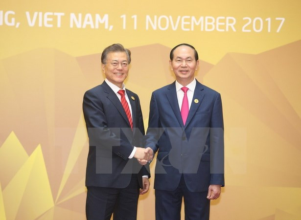 Presidente de Vietnam se reúne con mandatarios de Sudcorea y Laos ảnh 1 Presidente de Vietnam se reúne con mandatarios de Sudcorea y Laos ảnh 1