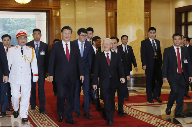 Secretario general del Partido Comunista de Vietnam se reúne con Xi Jinping ảnh 1