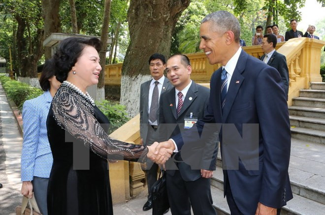 Líder parlamentaria vietnamita se reúne con presidente estadounidense ảnh 1 Líder parlamentaria vietnamita se reúne con presidente estadounidense ảnh 1