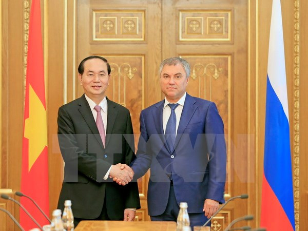 Presidente Dai Quang pide estrecha supervisión de Rusia a implementación de TLC Vietnam-UEE ảnh 1 Presidente Dai Quang pide estrecha supervisión de Rusia a implementación de TLC Vietnam-UEE ảnh 1