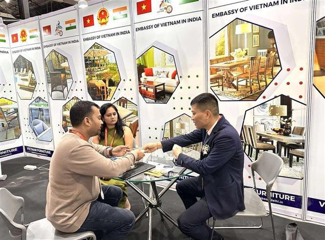 Vietnam participa en exposición internacional del mueble en la India ảnh 1 Vietnam participa en exposición internacional del mueble en la India ảnh 1