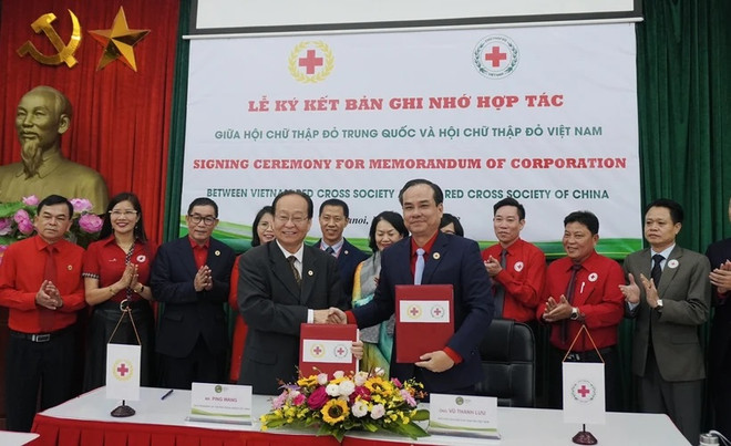 Cruz Roja de Vietnam y China firmaron un Memorando de Cooperación ảnh 1 Cruz Roja de Vietnam y China firmaron un Memorando de Cooperación ảnh 1