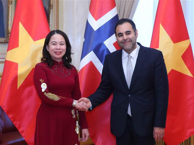 Vicepresidenta vietnamita se reúne con dirigentes noruegos ảnh 3 Vicepresidenta vietnamita se reúne con dirigentes noruegos ảnh 3