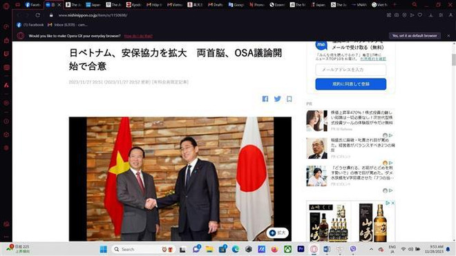Ministerio de Asuntos Exteriores de Japón destaca la elevación de nexos con Vietnam ảnh 1 Ministerio de Asuntos Exteriores de Japón destaca la elevación de nexos con Vietnam ảnh 1