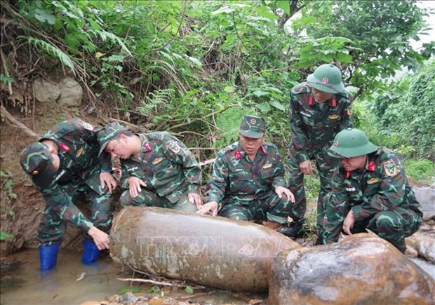 Bombas de guerra desactivadas de forma segura en provincia de Quang Tri ảnh 1 Bombas de guerra desactivadas de forma segura en provincia de Quang Tri ảnh 1