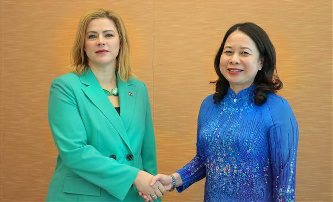 Vicepresidenta de Vietnam se reúne con líderes de Suiza, Letonia y el alcalde de Nueva York ảnh 2 Vicepresidenta de Vietnam se reúne con líderes de Suiza, Letonia y el alcalde de Nueva York ảnh 2