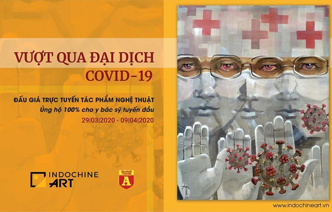 Realizarán subasta de obras artísticas para apoyar lucha contra COVID-19 en Vietnam ảnh 1 Realizarán subasta de obras artísticas para apoyar lucha contra COVID-19 en Vietnam ảnh 1