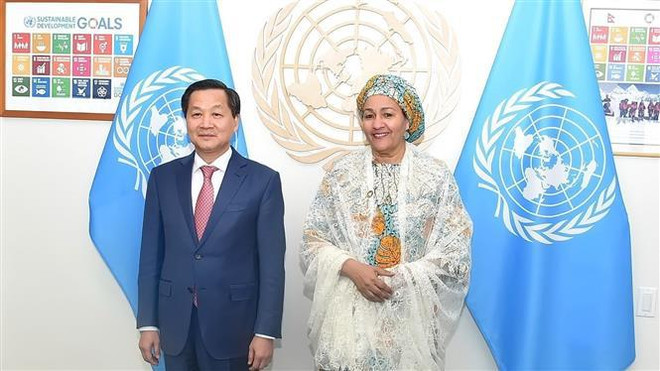 Viceprimer ministro de Vietnam se reúne con subsecretaria de la ONU ảnh 1 Viceprimer ministro de Vietnam se reúne con subsecretaria de la ONU ảnh 1