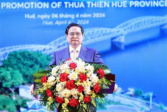 Premier pide a provincia de Thua Thien-Hue promover potencial y fortalezas ảnh 1 Premier pide a provincia de Thua Thien-Hue promover potencial y fortalezas ảnh 1
