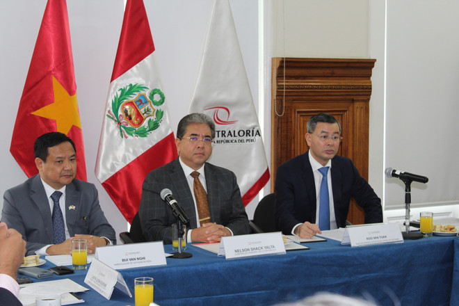 Vietnam y Perú robustecen colaboración en auditoría ảnh 2 Vietnam y Perú robustecen colaboración en auditoría ảnh 2