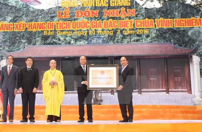 Pagoda Vinh Nghiem reconocida como patrimonio nacional especial de Vietnam ảnh 1 Pagoda Vinh Nghiem reconocida como patrimonio nacional especial de Vietnam ảnh 1