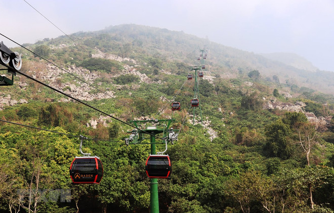 Inaugurarán el teleférico con pilona más alta del mundo en ciudad vietnamita ảnh 1 Inaugurarán el teleférico con pilona más alta del mundo en ciudad vietnamita ảnh 1