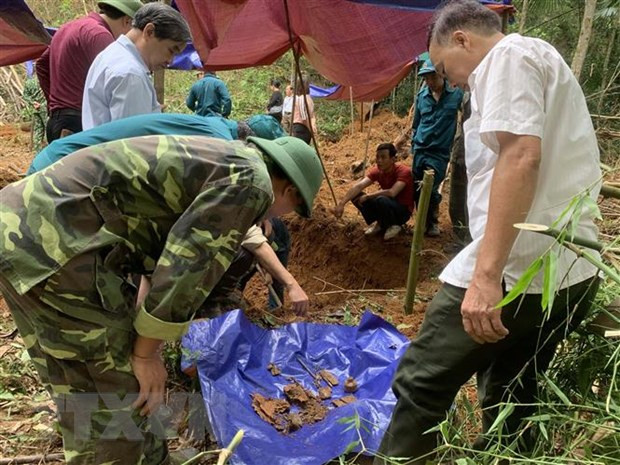 Encuentra Vietnam restos de 17 soldados en fosa común de hace 50 años ảnh 1 Encuentra Vietnam restos de 17 soldados en fosa común de hace 50 años ảnh 1