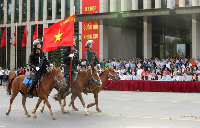 Unidad de caballería de Policía hace su debut en Vietnam ảnh 1 Unidad de caballería de Policía hace su debut en Vietnam ảnh 1