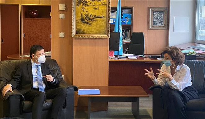 Vietnam asiste al 214 sesión del Consejo Ejecutivo de la UNESCO ảnh 2 Vietnam asiste al 214 sesión del Consejo Ejecutivo de la UNESCO ảnh 2