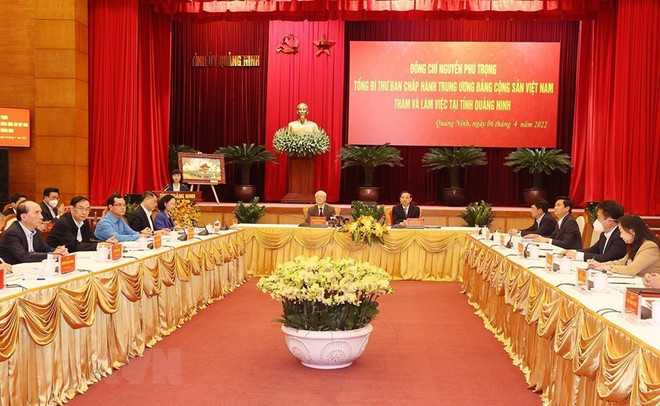 Máximo dirigente partidista vietnamita exige promover desarrollo socioeconómico en provincia norteña ảnh 1