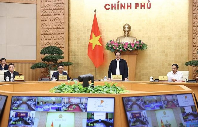 Primer ministro vietnamita preside reunión gubernamental con localidades ảnh 1 Primer ministro vietnamita preside reunión gubernamental con localidades ảnh 1