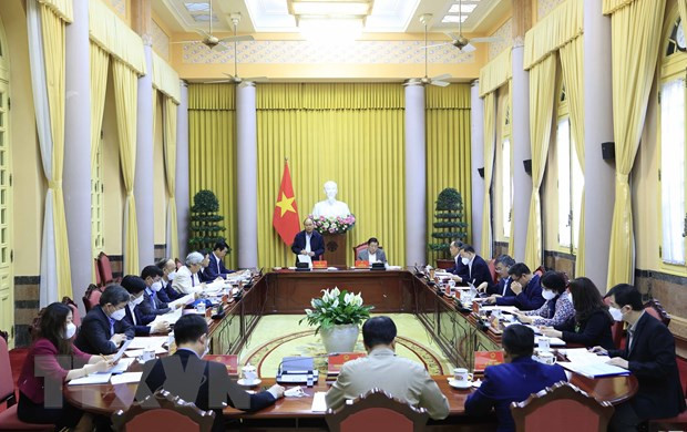 Presidente vietnamita subraya importancia del perfeccionamiento del Estado de derecho socialista ảnh 1 Presidente vietnamita subraya importancia del perfeccionamiento del Estado de derecho socialista ảnh 1