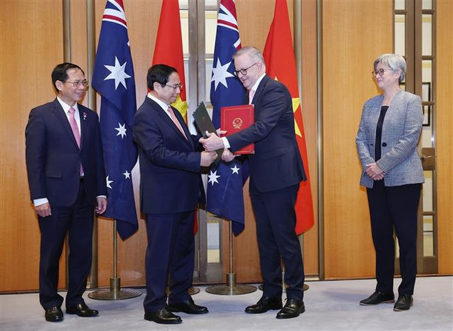 Emiten declaración conjunta sobre asociación estratégica integral Vietnam-Australia ảnh 3 Emiten declaración conjunta sobre asociación estratégica integral Vietnam-Australia ảnh 3