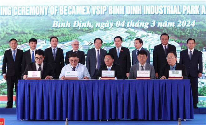 Binh Dinh inaugura zona industrial, urbana y de servicios Becamex VSIP ảnh 2 Binh Dinh inaugura zona industrial, urbana y de servicios Becamex VSIP ảnh 2
