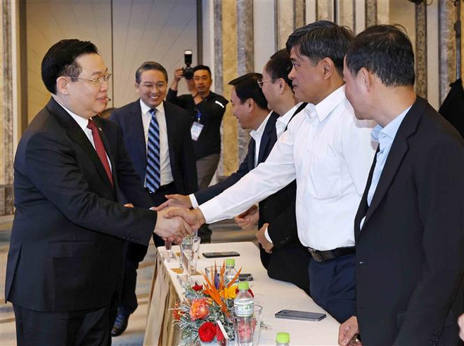 Presidente parlamentario asiste al anuncio de planificación de nueva área urbana de Cam Lam ảnh 1 Presidente parlamentario asiste al anuncio de planificación de nueva área urbana de Cam Lam ảnh 1