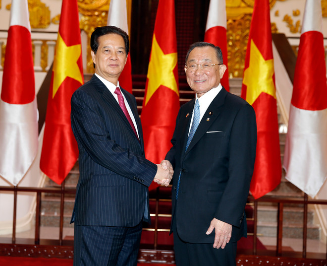Premier vietnamita encomia la eficiencia de nexos legislativos con Japón ảnh 1 Premier vietnamita encomia la eficiencia de nexos legislativos con Japón ảnh 1