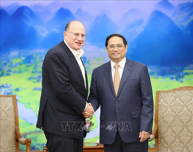 Primer ministro vietnamita recibe al presidente del Grupo HSBC ảnh 1 Primer ministro vietnamita recibe al presidente del Grupo HSBC ảnh 1
