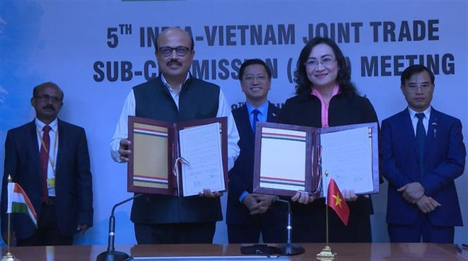 Celebran quinta reunión de Subcomité Mixto de Comercio Vietnam- India ảnh 1 Celebran quinta reunión de Subcomité Mixto de Comercio Vietnam- India ảnh 1