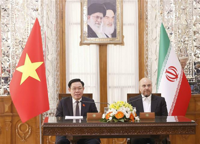 Anuncian resultados de conversaciones entre dirigentes de Vietnam e Irán a la prensa ảnh 1 Anuncian resultados de conversaciones entre dirigentes de Vietnam e Irán a la prensa ảnh 1