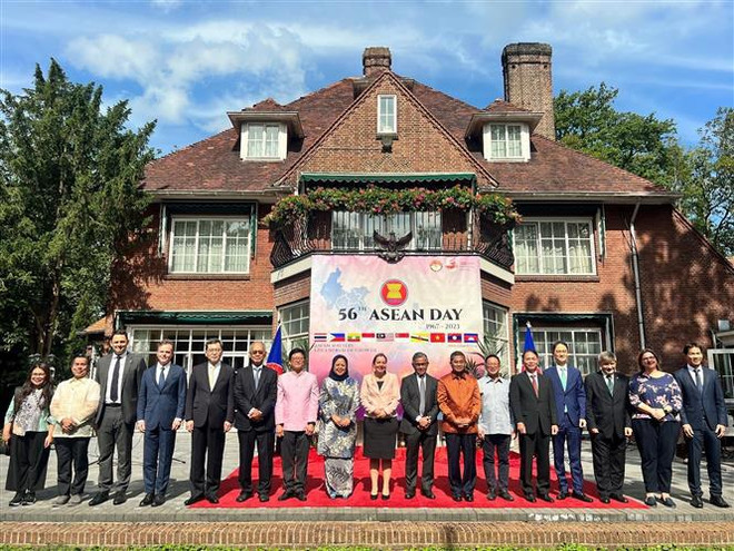 Celebran 56 años de fundación de ASEAN en varios países ảnh 2 Celebran 56 años de fundación de ASEAN en varios países ảnh 2