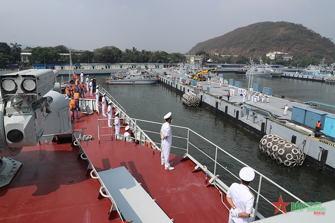 Fragata vietnamita llega a India para ejercicio conjunto ảnh 1 Fragata vietnamita llega a India para ejercicio conjunto ảnh 1