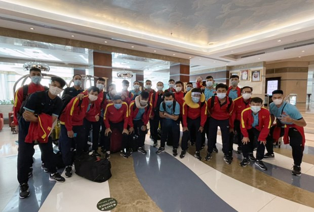 Selección vietnamita llega a EAU para buscar boleto a Copa Mundial de Futsal ảnh 1 Selección vietnamita llega a EAU para buscar boleto a Copa Mundial de Futsal ảnh 1