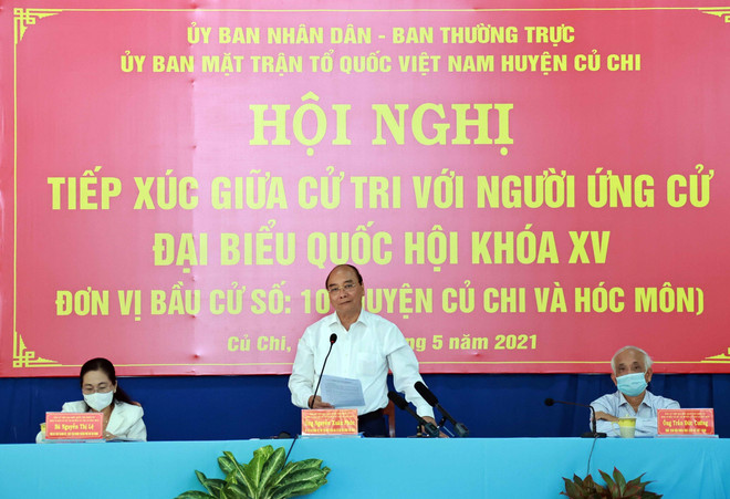 Presidente de Vietnam se reúne con votantes de Ciudad Ho Chi Minh ảnh 1 Presidente de Vietnam se reúne con votantes de Ciudad Ho Chi Minh ảnh 1