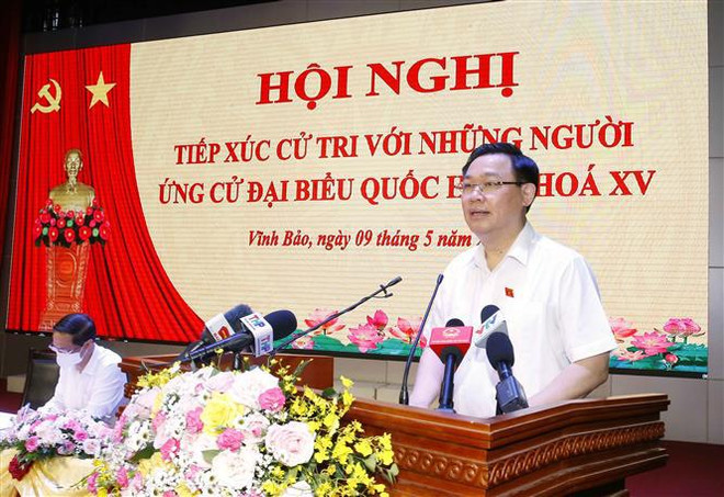 Presidente del Parlamento vietnamita se reúne con votantes de Hai Phong ảnh 1 Presidente del Parlamento vietnamita se reúne con votantes de Hai Phong ảnh 1