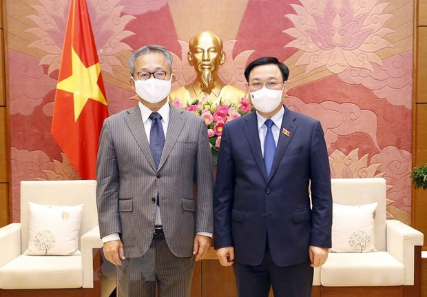 Presidente de la Asamblea Nacional de Vietnam recibe al embajador de Japón ảnh 1 Presidente de la Asamblea Nacional de Vietnam recibe al embajador de Japón ảnh 1