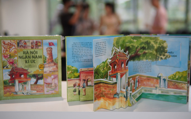 Reminiscencias de mil años de Hanoi a través de libro ilustrado 3D ảnh 1