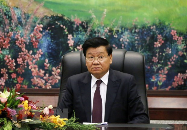 Agradece máximo líder laosiano apoyo de Vietnam en lucha contra COVID-19 ảnh 1 Agradece máximo líder laosiano apoyo de Vietnam en lucha contra COVID-19 ảnh 1