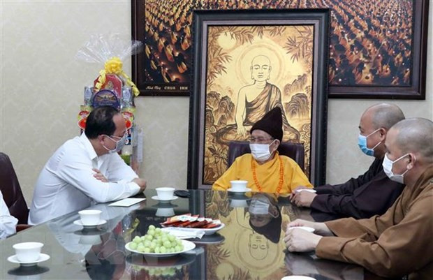 Destacan contribuciones de Sangha Budista de Vietnam en lucha contra el COVID-19 ảnh 1 Destacan contribuciones de Sangha Budista de Vietnam en lucha contra el COVID-19 ảnh 1