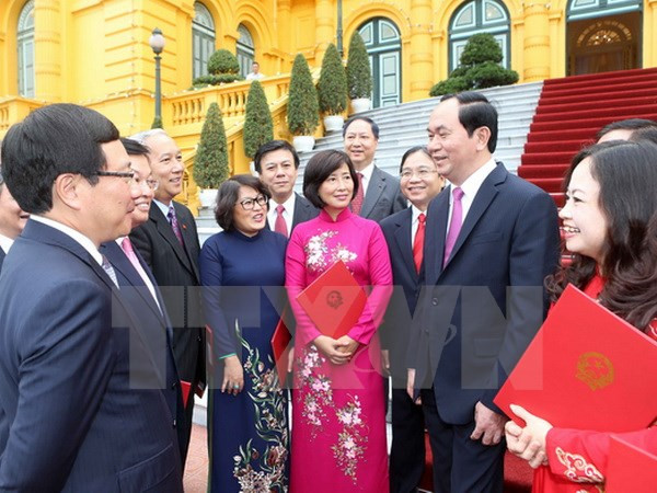 Presidente de Vietnam urge a desplegar activamente tareas diplomáticas ảnh 1 Presidente de Vietnam urge a desplegar activamente tareas diplomáticas ảnh 1