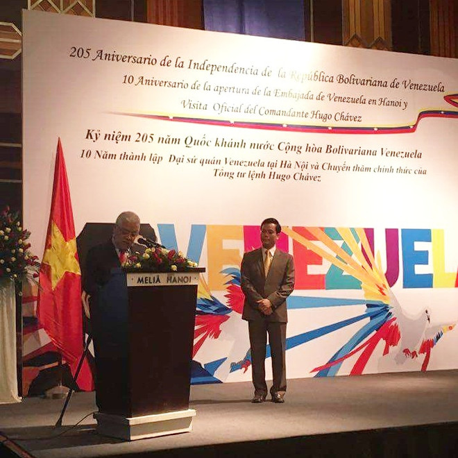 Celebran en Vietnam aniversario de la independencia de Venezuela ảnh 1 Celebran en Vietnam aniversario de la independencia de Venezuela ảnh 1