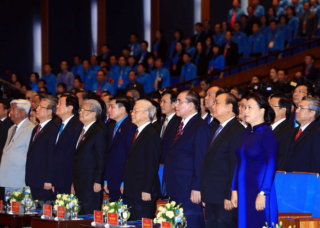 [Foto] Inauguran en Hanoi duodécimo Congreso Sindical de Vietnam ảnh 3