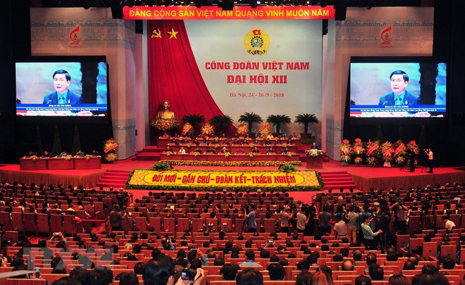 [Foto] Inauguran en Hanoi duodécimo Congreso Sindical de Vietnam ảnh 5